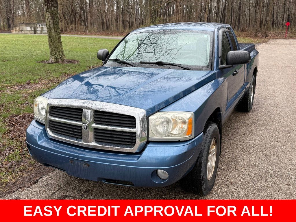 Atlantic Blue Pearlcoat 2005 Dodge Dakota SLT Club Cab 4WD Pickup Truck Four-Wheel Drive 5-Speed Automatic
