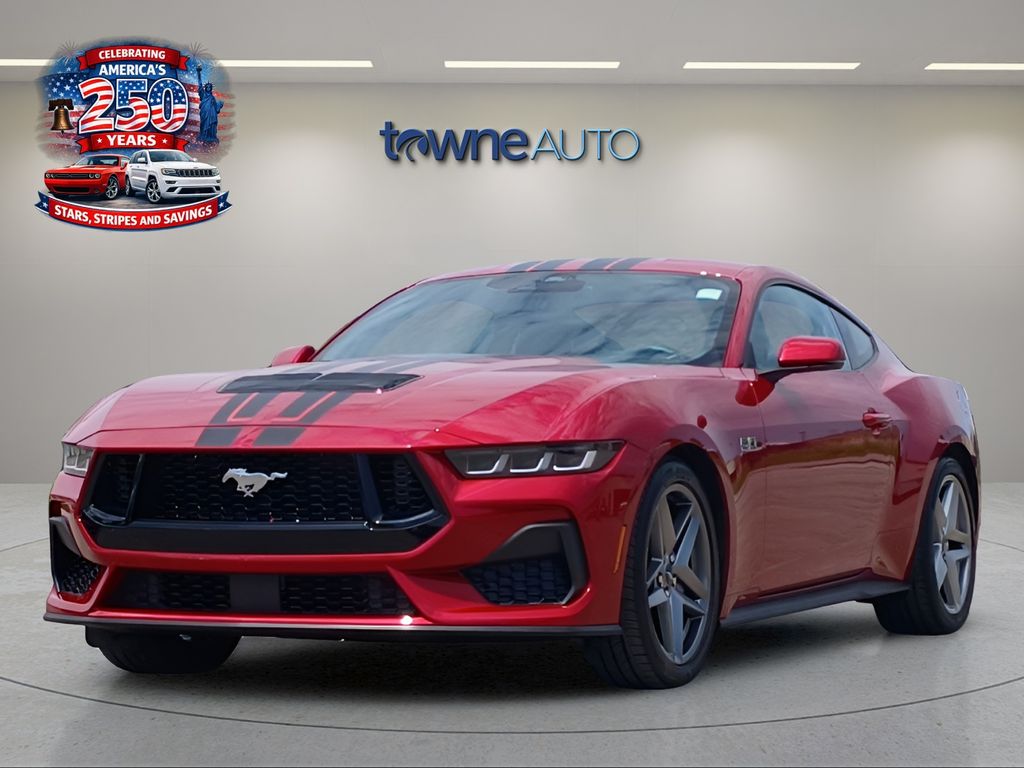 Red Metallic 2024 Ford Mustang Coupe Rear-Wheel Drive Automatic