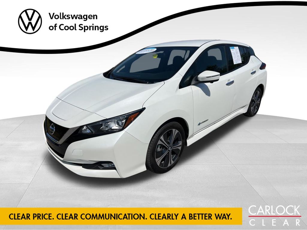 Pearl White 2018 Nissan LEAF SL Hatchback Front-Wheel Drive Automatic