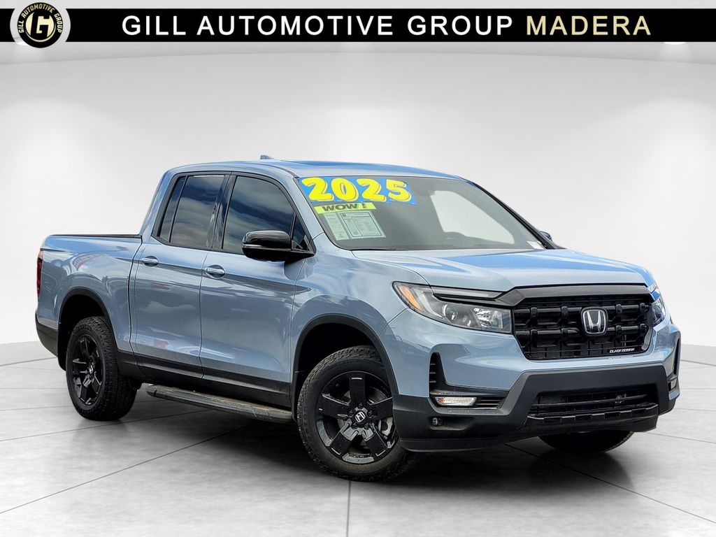 Gray 2025 Honda Ridgeline Black Edition AWD Pickup Truck All-Wheel Drive 9-Speed Automatic