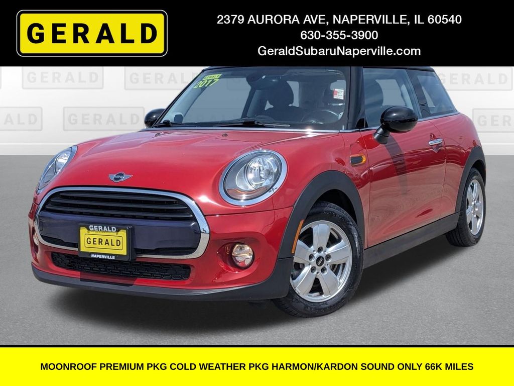 Blazing Red 2017 MINI Cooper Hatchback Front-Wheel Drive 7-Speed Automatic