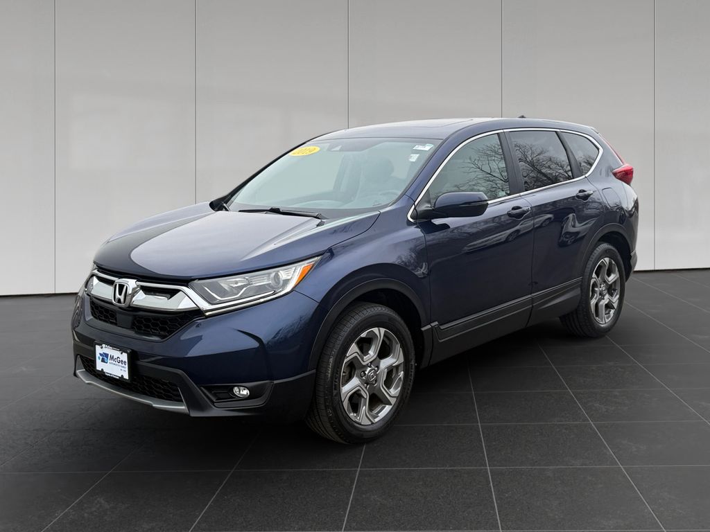 Black (Obsidian Blue Pearl) 2019 Honda CR-V EX-L AWD SUV / Crossover All-Wheel Drive Continuously Variable Transmission