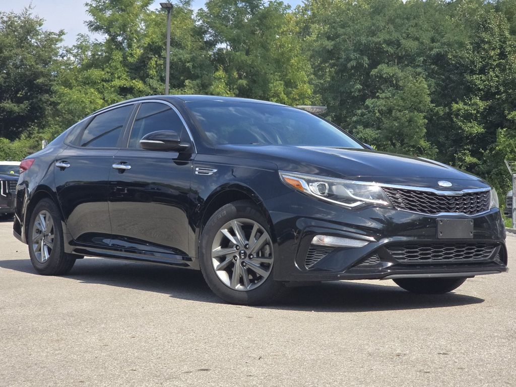 Ebony Black 2019 Kia Optima Sedan Front-Wheel Drive 6-Speed Automatic
