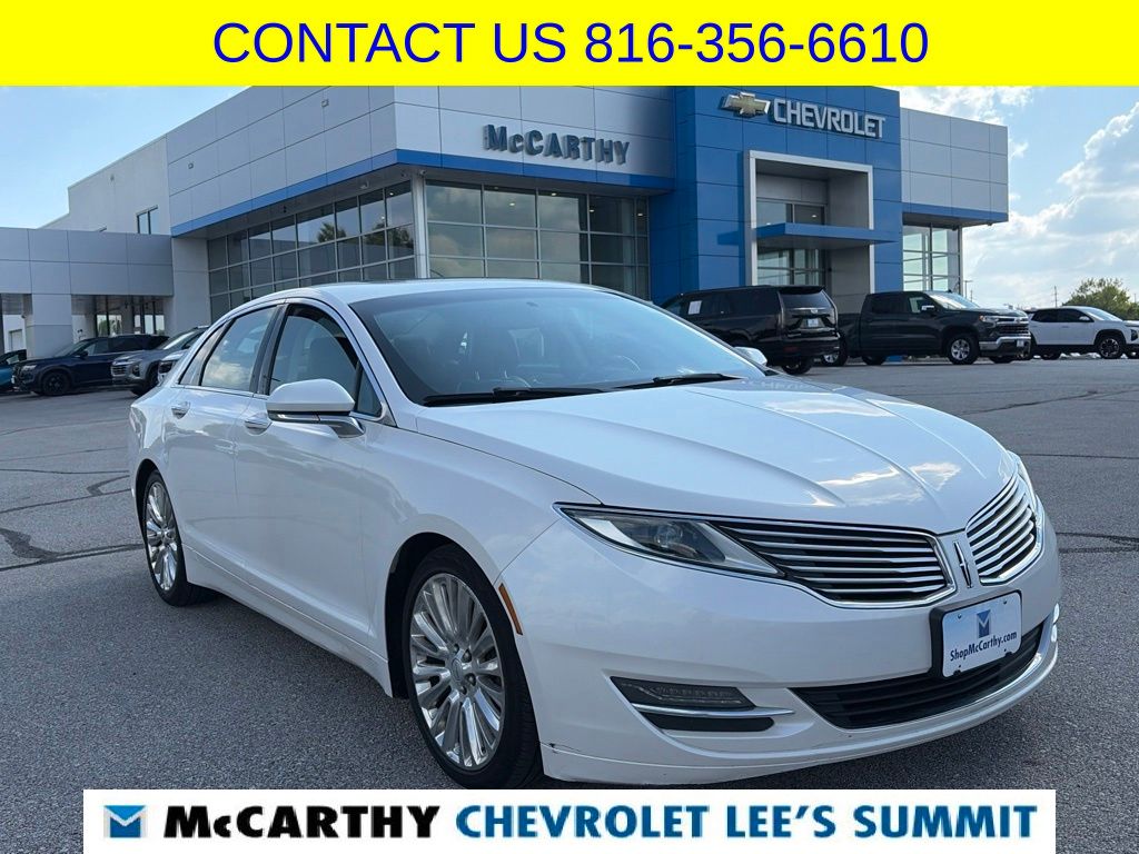 White Platinum Clearcoat Metallic 2015 Lincoln MKZ Sedan All-Wheel Drive 6-Speed Automatic