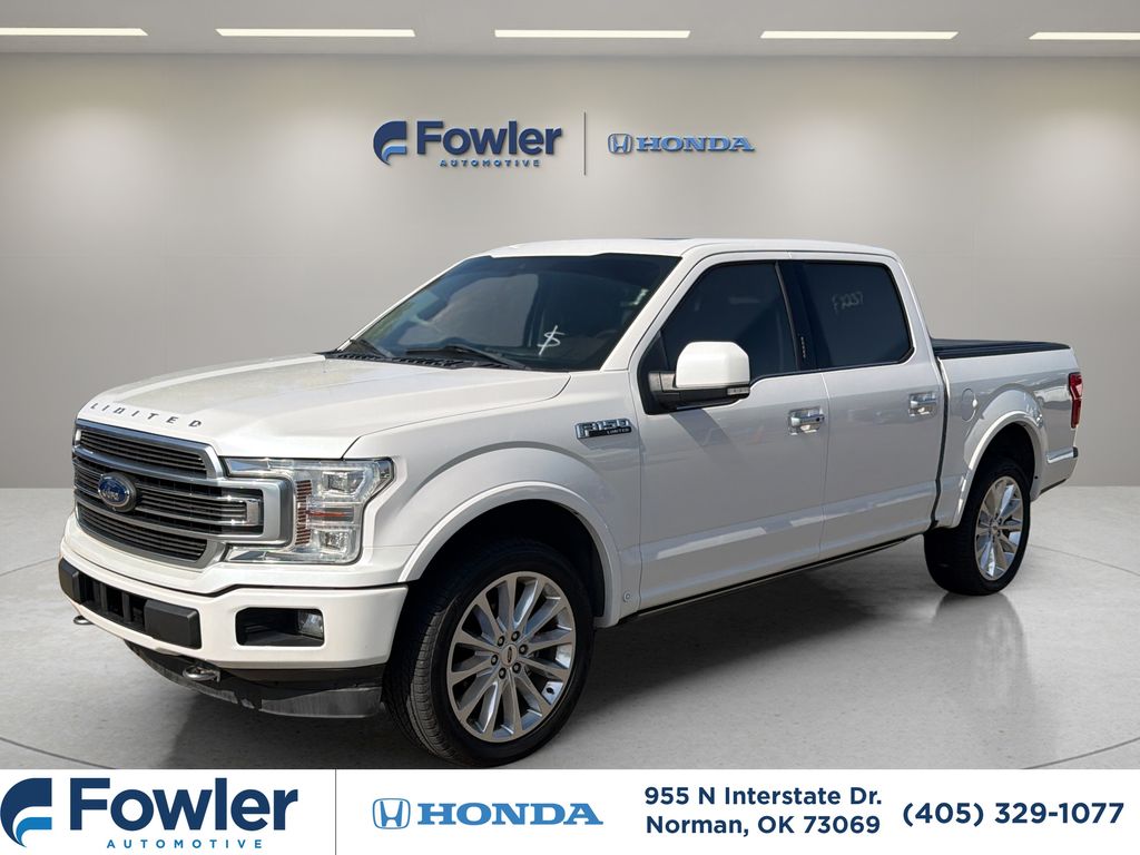 White Platinum Clearcoat Metallic 2019 Ford F-150 Pickup Truck Four-Wheel Drive Automatic