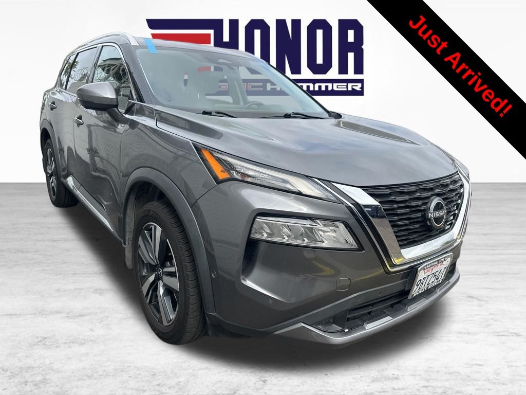 Gray (Gun Metallic) 2022 Nissan Rogue SL FWD SUV / Crossover Front-Wheel Drive Continuously Variable Transmission