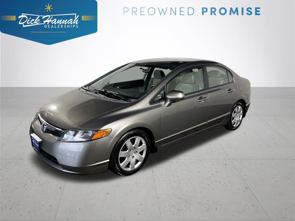 Gray 2008 Honda Civic LX Sedan Front-Wheel Drive 5-Speed Automatic