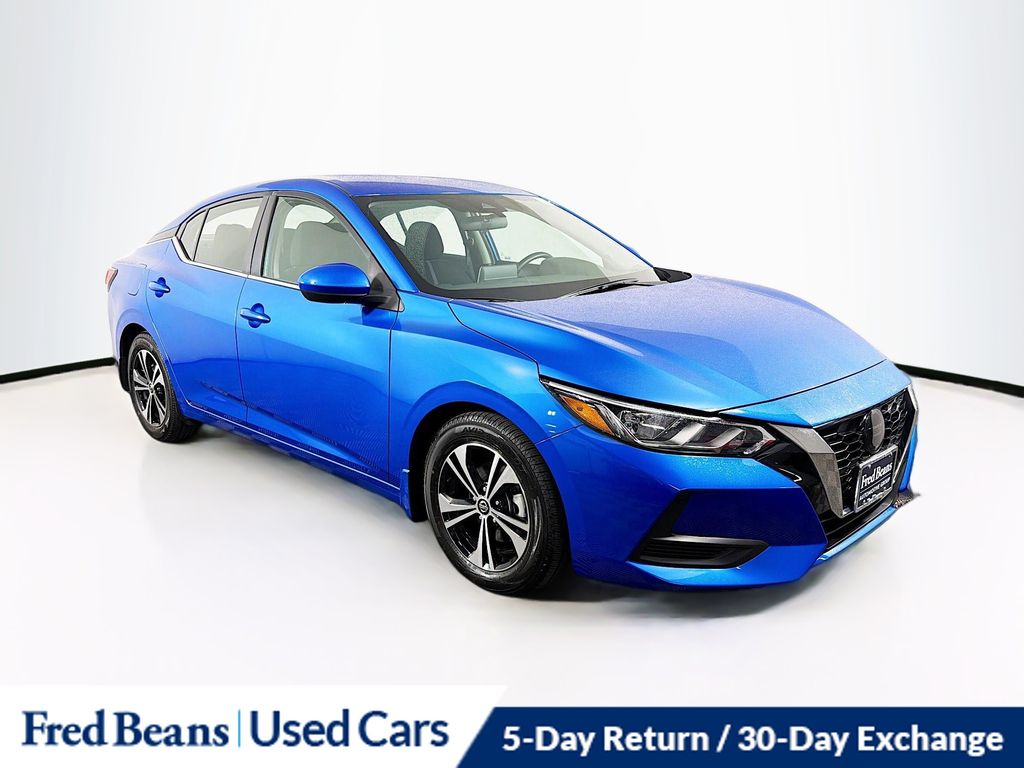 Electric Blue Metallic 2023 Nissan Sentra SV FWD Sedan Front-Wheel Drive Continuously Variable Transmission