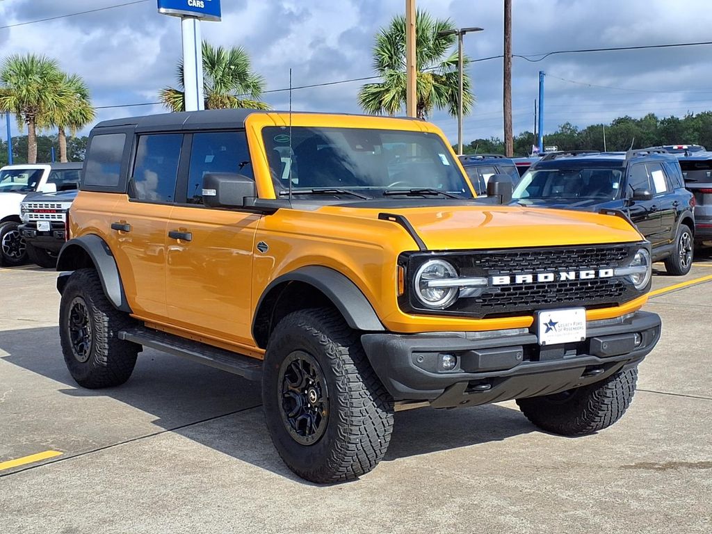 2022 Ford Bronco Wildtrak Orange at AutoSavvy Houston Northwest