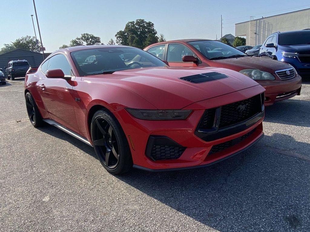 Race Red 2025 Ford Mustang Coupe Rear-Wheel Drive Automatic