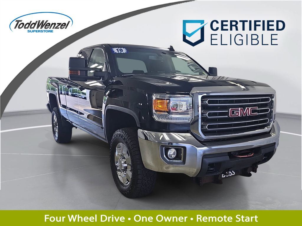 Onyx Black 2018 GMC Sierra 2500HD Pickup Truck Four-Wheel Drive 6-Speed Automatic Overdrive