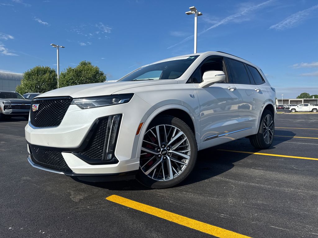 Crystal White 2024 Cadillac XT6 Sport AWD SUV / Crossover Four-Wheel Drive 9-Speed Automatic