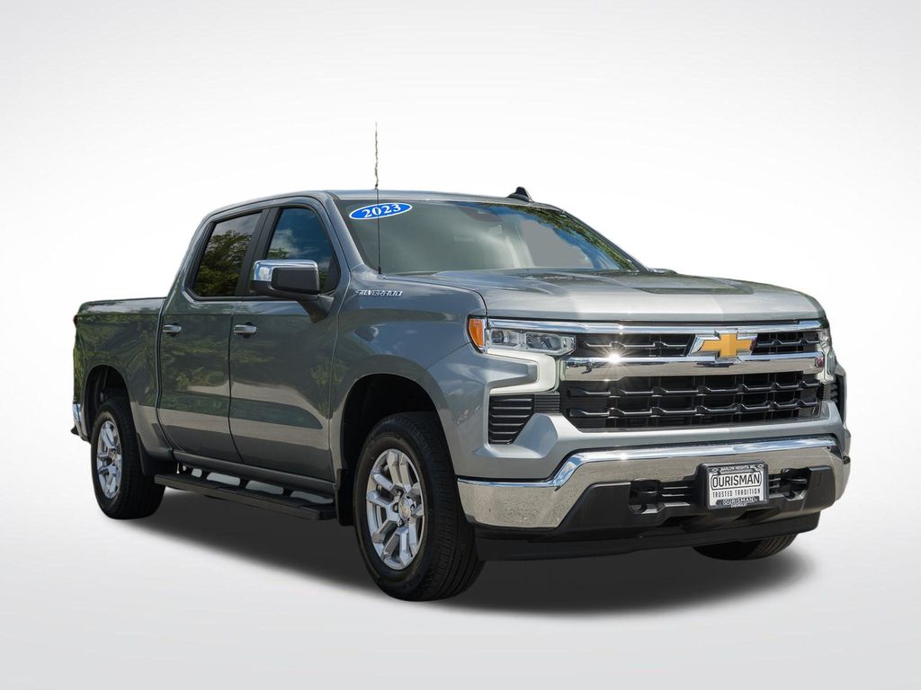 Sterling Gray Metallic 2023 Chevrolet Silverado 1500 Pickup Truck Four-Wheel Drive 8-Speed Automatic