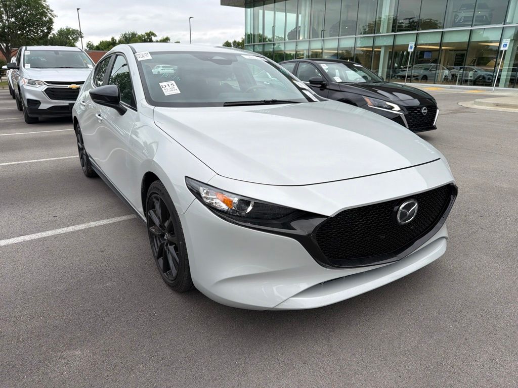 Ceramic White 2024 Mazda MAZDA3 Hatchback Front-Wheel Drive 6-Speed Automatic