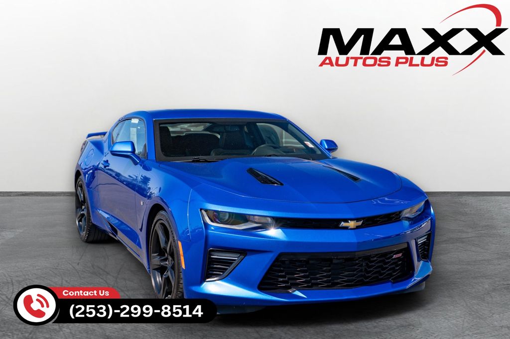 Hyper Blue Metallic 2017 Chevrolet Camaro Coupe Rear-Wheel Drive 8-Speed Automatic