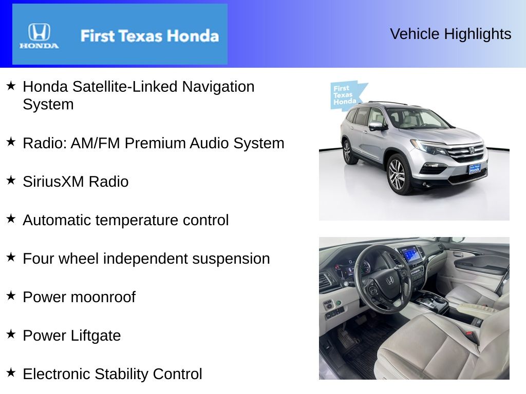 Used Car 2016 Honda Pilot  Touring For Sale Under $12,000 In Austin, Texas