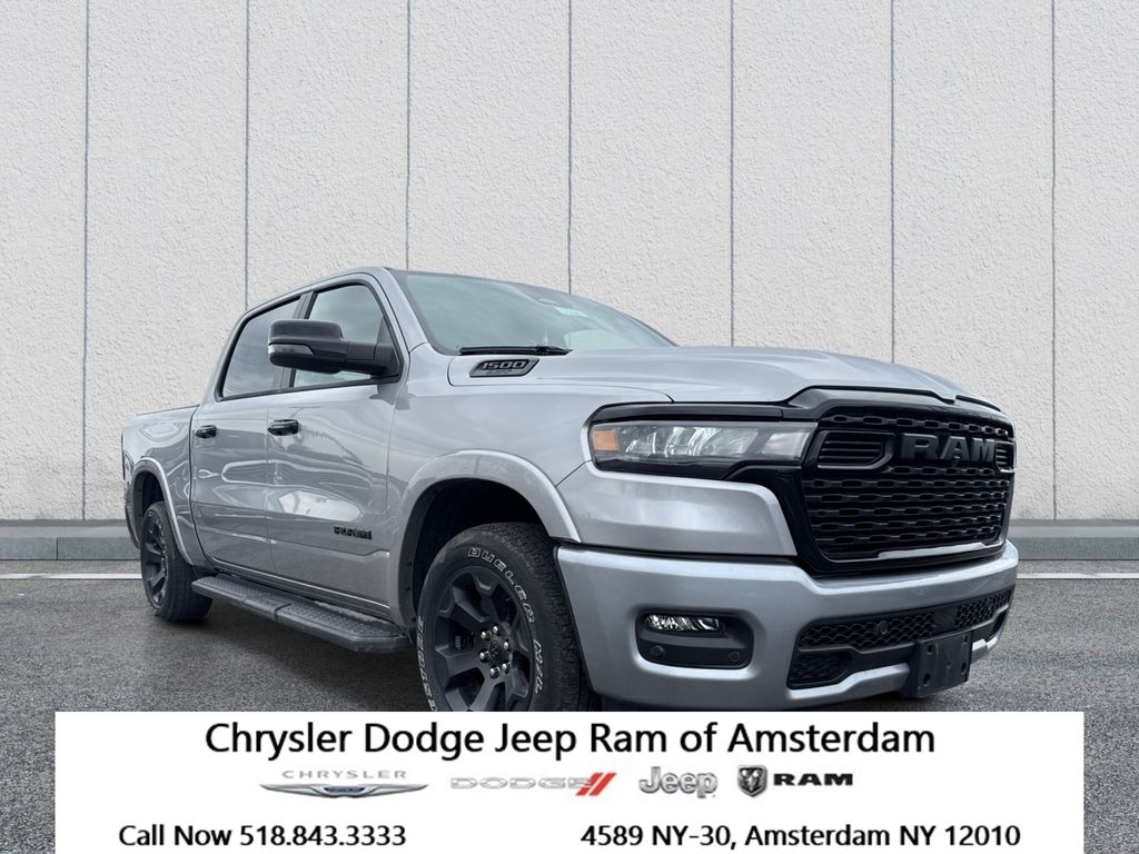 Billet Silver Metallic Clearcoat 2025 RAM 1500 Big Horn Crew Cab 4WD Pickup Truck Four-Wheel Drive 8-Speed Automatic