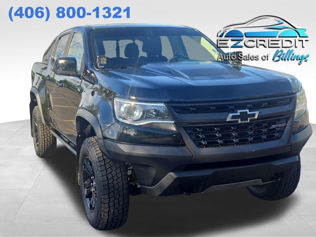 Black 2019 Chevrolet Colorado Pickup Truck Four-Wheel Drive 8-Speed Automatic
