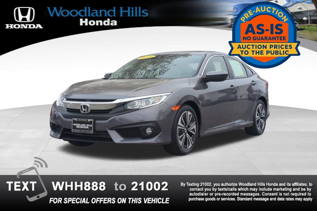 Gray 2018 Honda Civic Sedan Front-Wheel Drive Continuously Variable Transmission