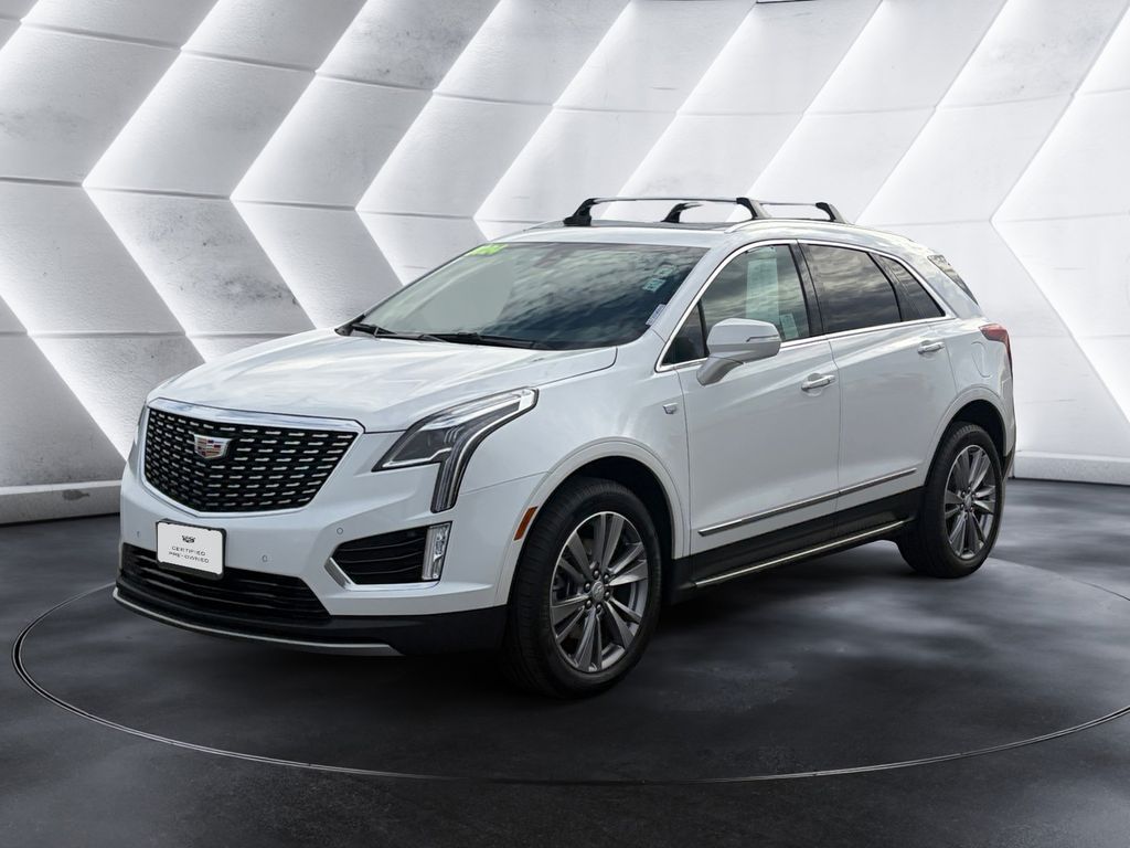 Crystal White Tricoat 2024 Cadillac XT5 SUV / Crossover Front-Wheel Drive 9-Speed Automatic
