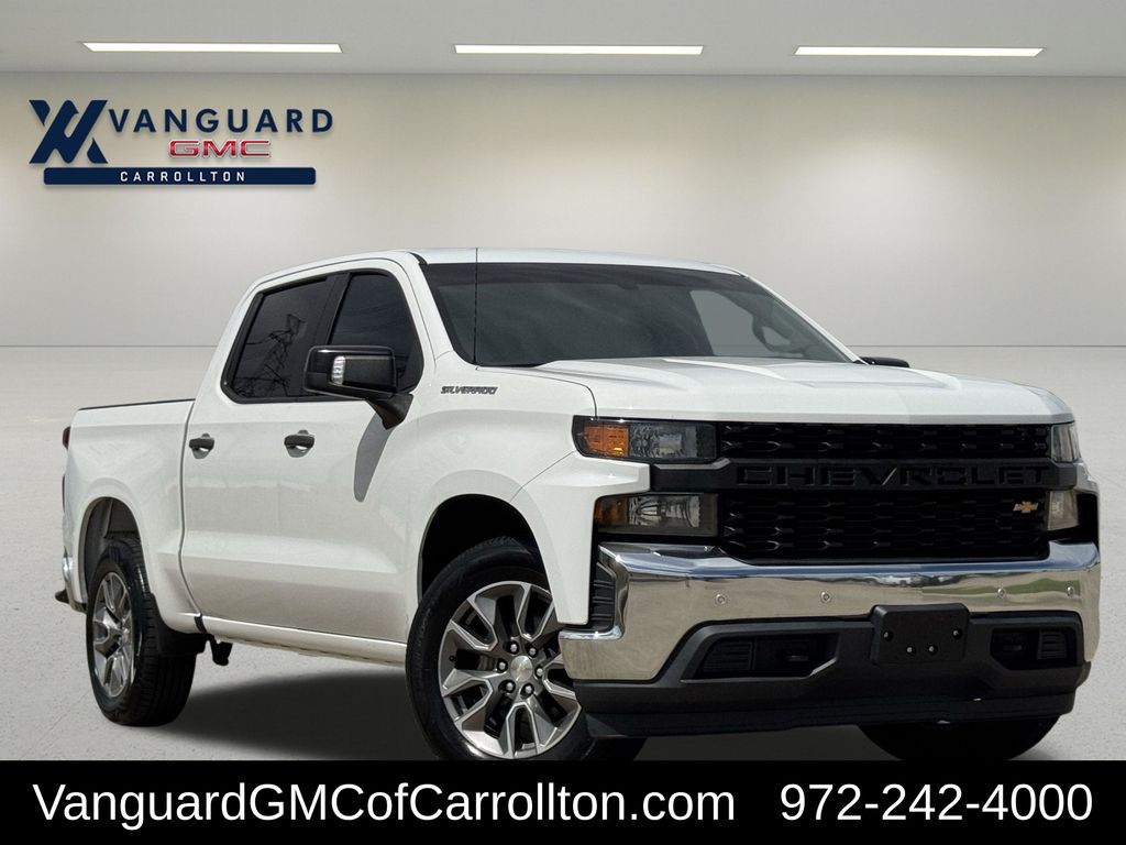 Summit White 2019 Chevrolet Silverado 1500 Work Truck Crew Cab RWD Pickup Truck 4X2 6-Speed Automatic Overdrive