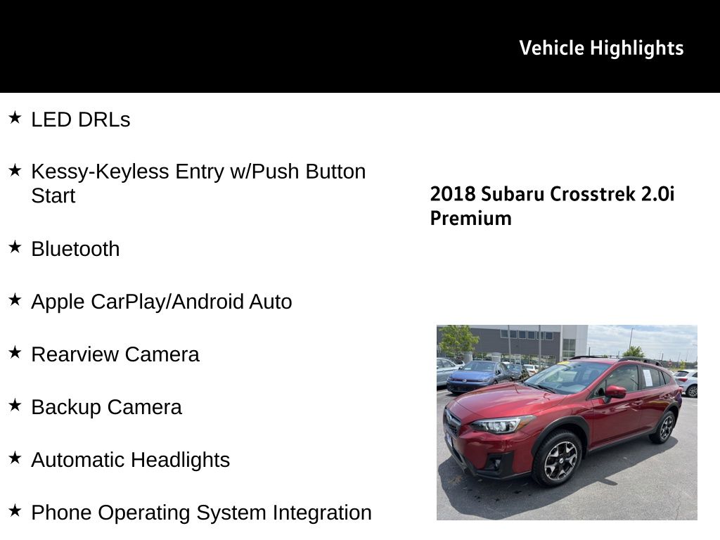 2018 Subaru Crosstrek 2.0i Premium photo