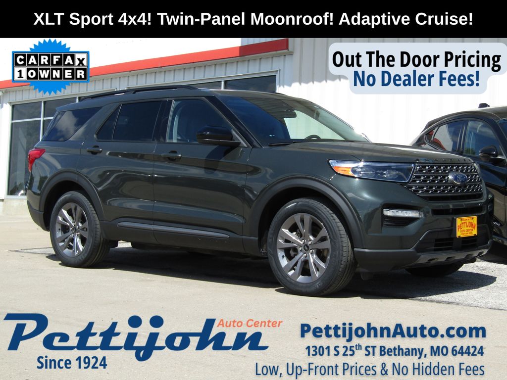Green Metallic 2022 Ford Explorer SUV / Crossover All-Wheel Drive Automatic