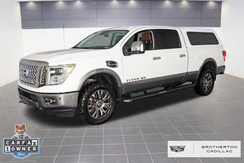 Pearl White 2018 Nissan Titan Pickup Truck 6-Speed Automatic