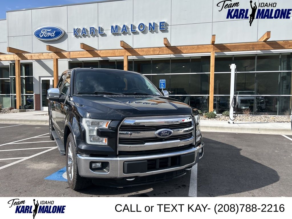 Shadow Black 2016 Ford F-150 Lariat SuperCrew 4WD Pickup Truck Four-Wheel Drive 6-Speed Automatic