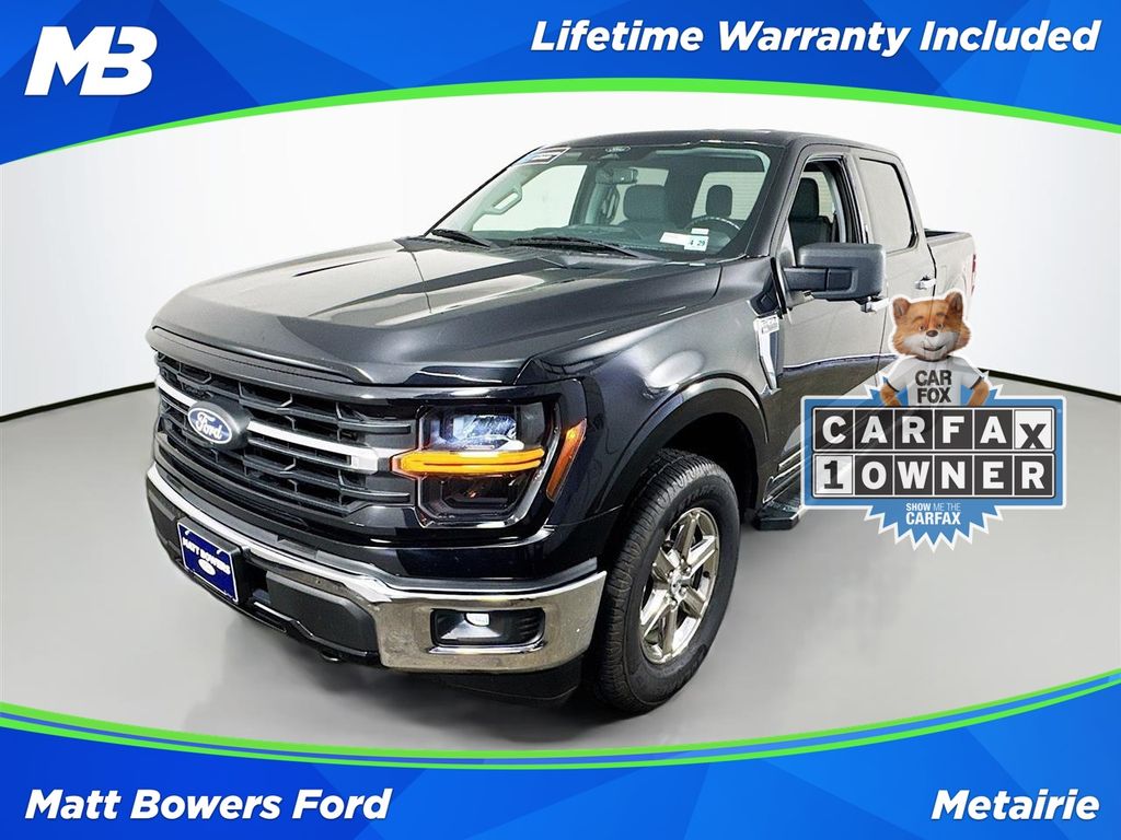 Black Metallic 2024 Ford F-150 Pickup Truck Four-Wheel Drive Automatic