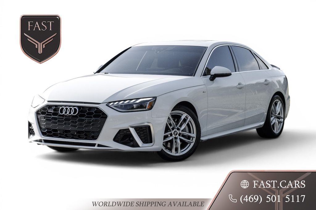 Glacier White Metallic 2022 Audi A4 Sedan All-Wheel Drive 7-Speed Automatic