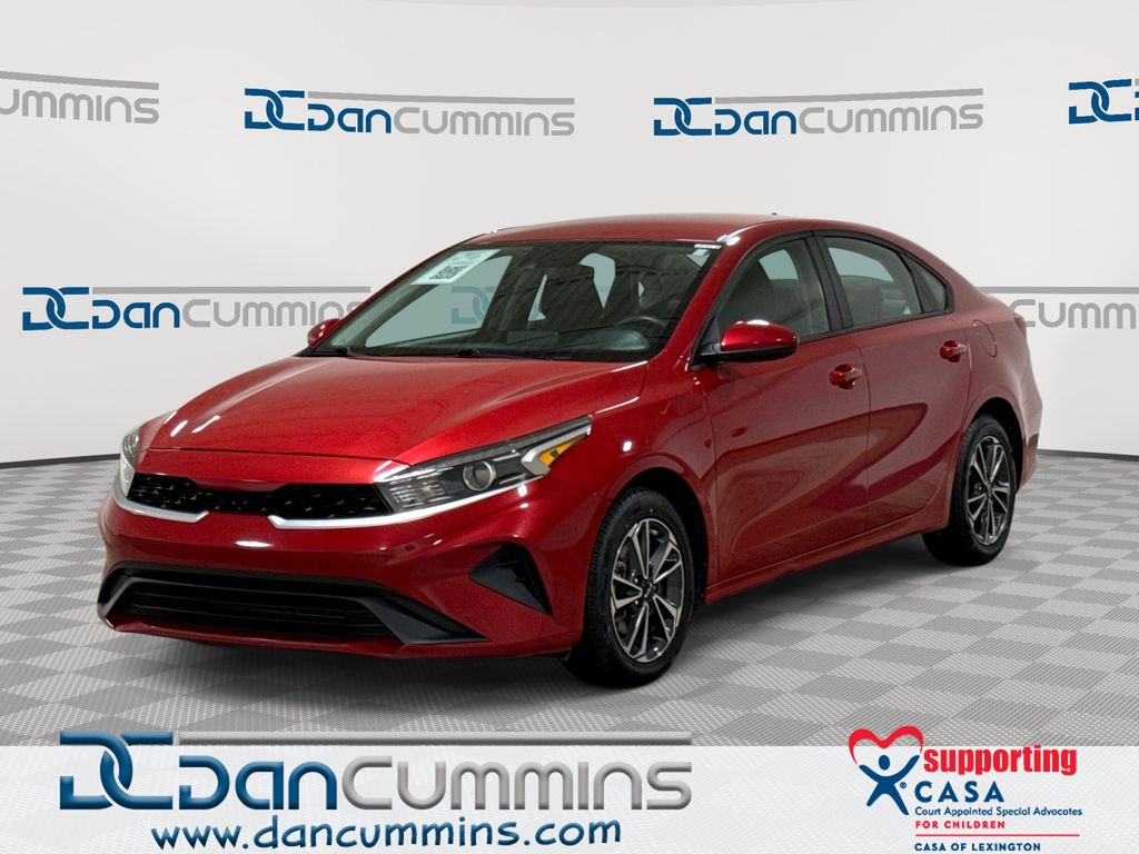 Currant Red 2024 Kia Forte LXS FWD Sedan Front-Wheel Drive Continuously Variable Transmission