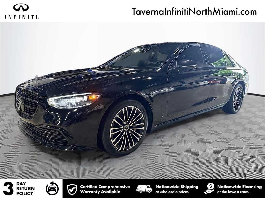 Obsidian Black 2022 Mercedes-Benz S-Class S 580 4MATIC AWD Sedan All-Wheel Drive 9-Speed Automatic