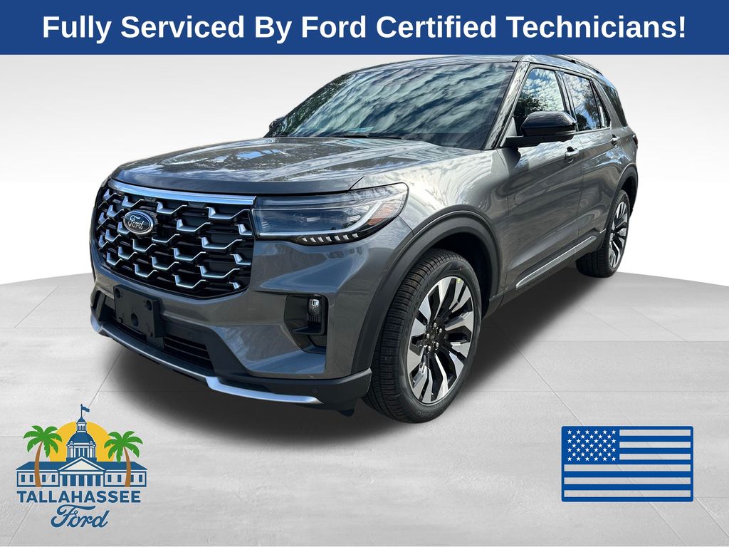 Carbonized Gray Metallic 2026 Ford Explorer Platinum AWD SUV / Crossover All-Wheel Drive Automatic