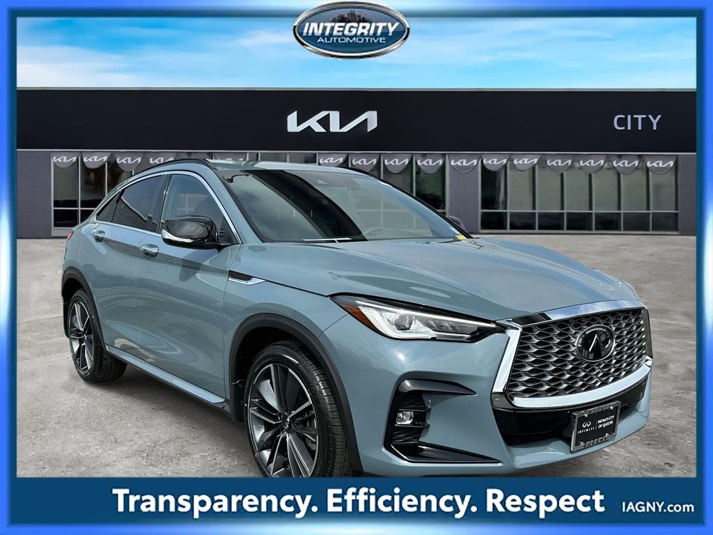 Slate Gray 2025 INFINITI QX55 Luxe AWD SUV / Crossover All-Wheel Drive Continuously Variable Transmission
