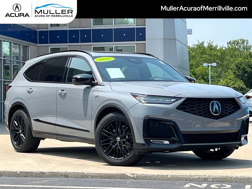 Gray (Modern Steel Metallic) 2025 Acura MDX SUV / Crossover All-Wheel Drive Automatic