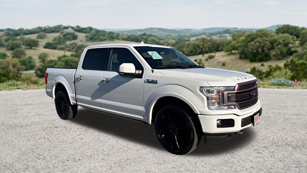 White Metallic 2020 Ford F-150 Limited SuperCrew 4WD Pickup Truck Four-Wheel Drive Automatic