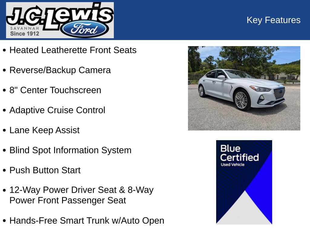 2020 Genesis G70 2.0T