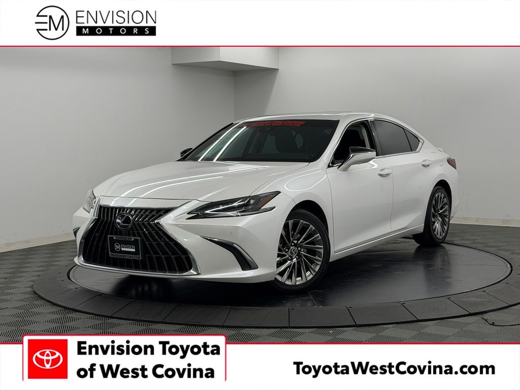 White 2025 Lexus ES Hybrid Sedan Front-Wheel Drive Continuously Variable Transmission
