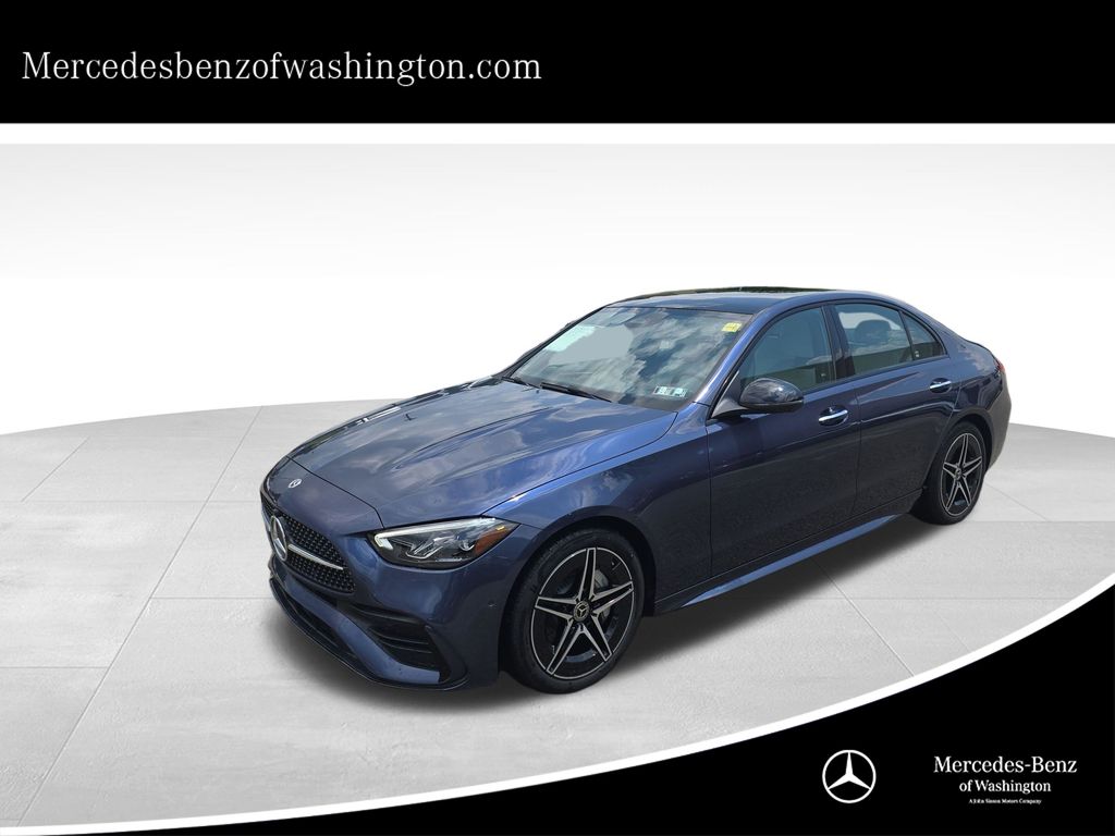 Twilight Blue Metallic 2026 Mercedes-Benz C-Class Sedan All-Wheel Drive 9-Speed Automatic