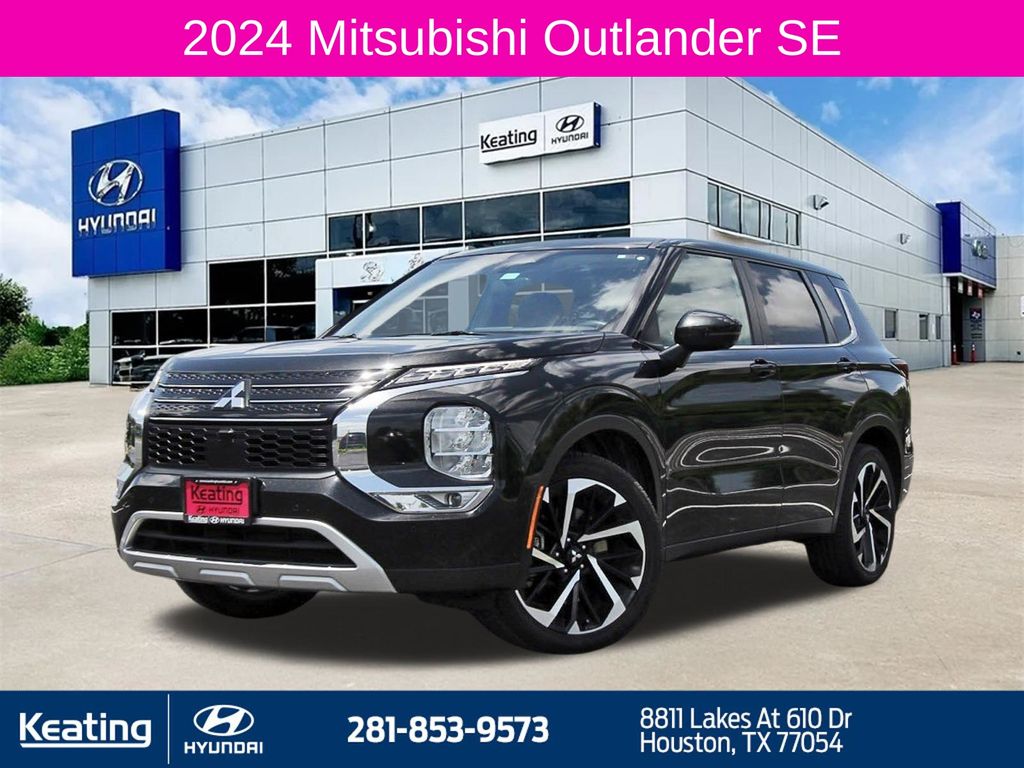 Black 2024 Mitsubishi Outlander SUV / Crossover Front-Wheel Drive Continuously Variable Transmission