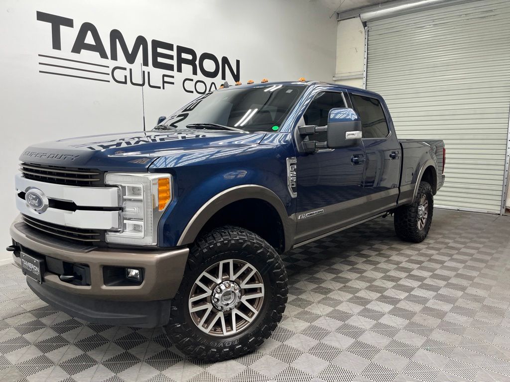 Blue 2019 Ford F-250 Super Duty Pickup Truck Four-Wheel Drive 6-Speed Automatic