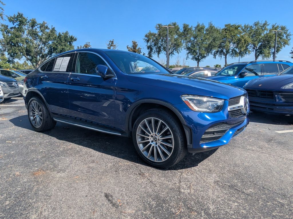 Brilliant Blue Metallic 2020 Mercedes-Benz GLC SUV / Crossover All-Wheel Drive 9-Speed Automatic