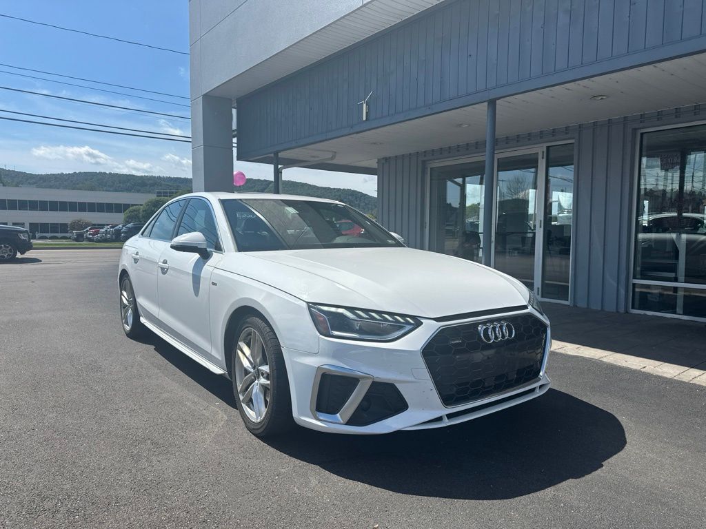 Arkona White 2024 Audi A4 Sedan All-Wheel Drive 7-Speed Automatic