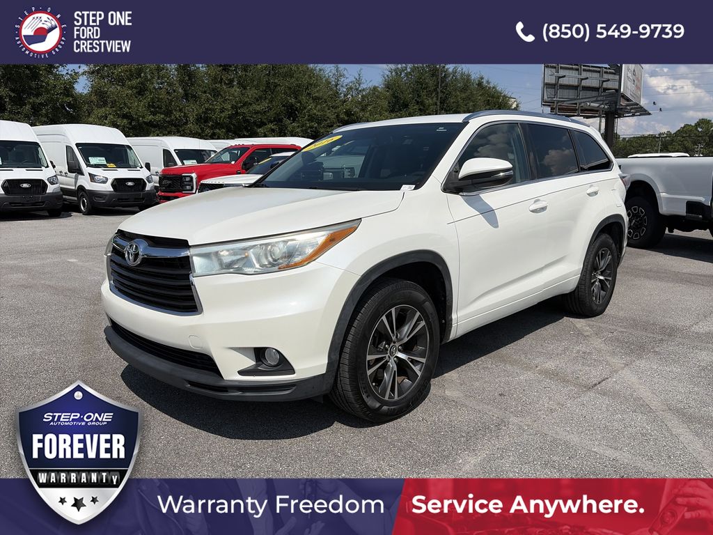 White (Blizzard Pearl) 2016 Toyota Highlander SUV / Crossover Front-Wheel Drive 6-Speed Automatic Overdrive