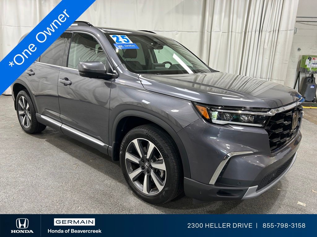 Gray (Modern Steel Metallic) 2025 Honda Pilot Elite AWD SUV / Crossover All-Wheel Drive Automatic