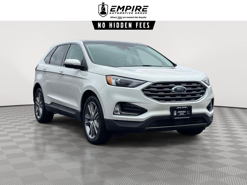 STAR WHITE 2022 Ford Edge Titanium AWD SUV / Crossover All-Wheel Drive Automatic