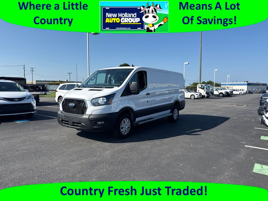 Oxford White 2025 Ford Transit Cargo Van Rear-Wheel Drive