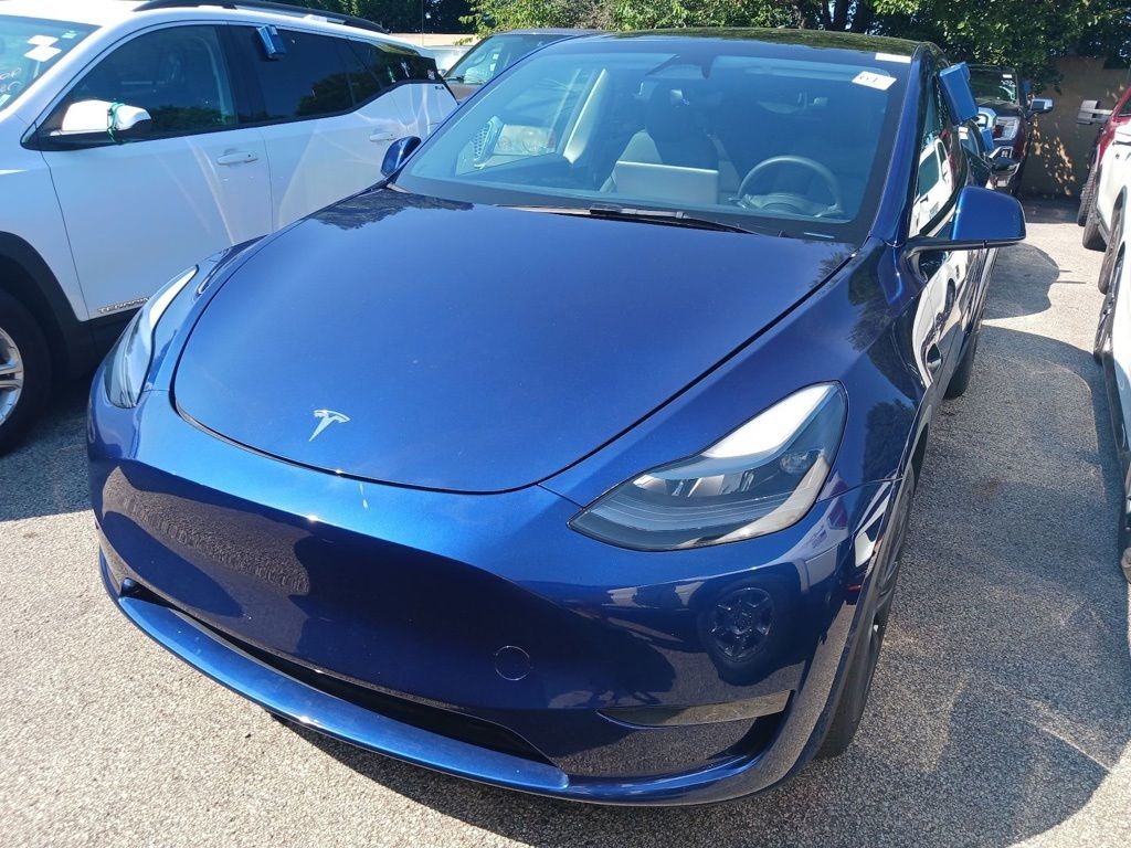 Deep Blue Metallic 2024 Tesla Model Y SUV / Crossover All-Wheel Drive 1-Speed Automatic