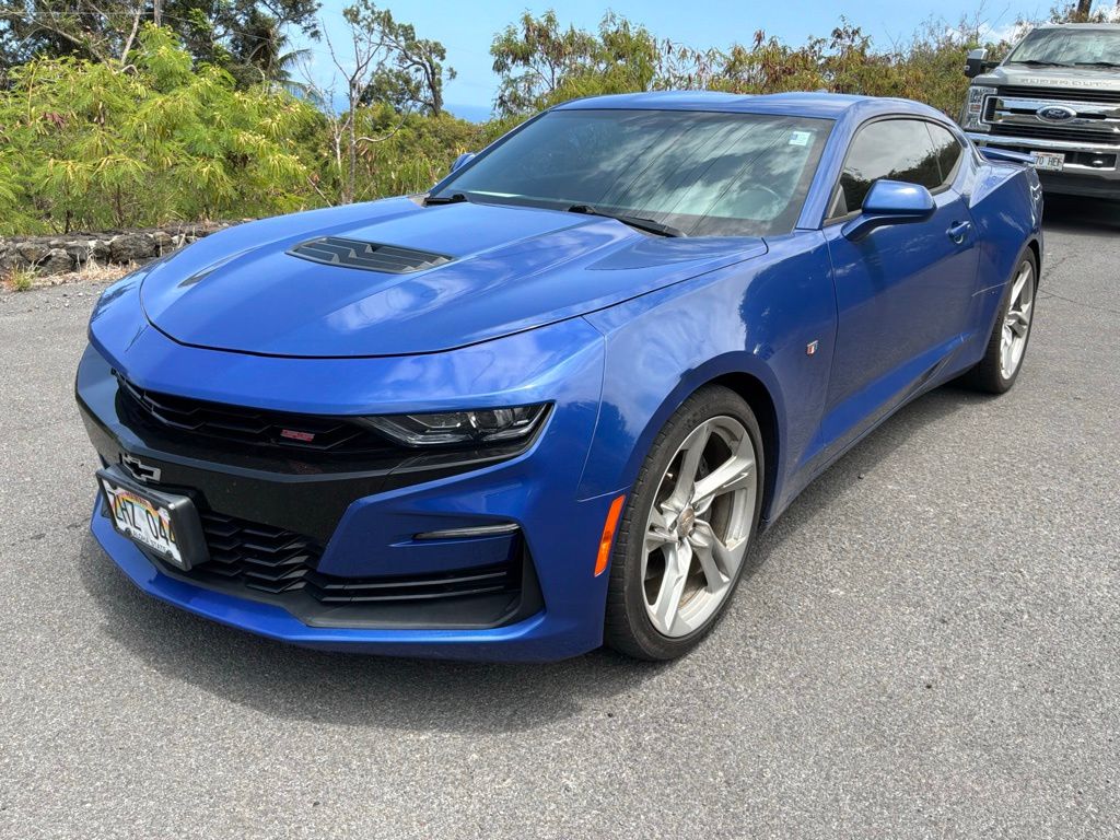 Riverside Blue Metallic 2019 Chevrolet Camaro Coupe Rear-Wheel Drive Automatic
